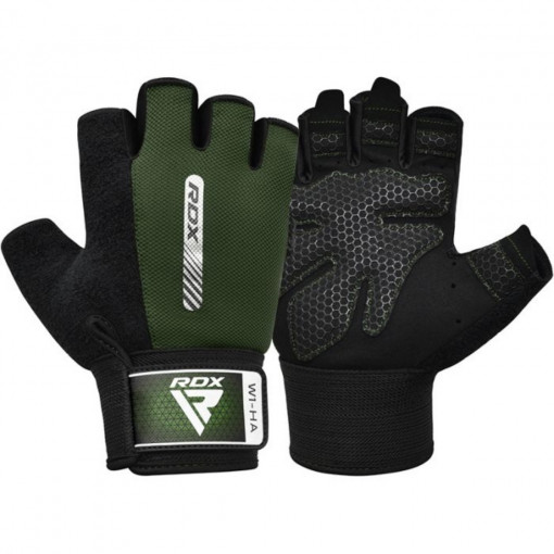 Manusi pentru Ridicare Greutati W1 Half Army Green RDX