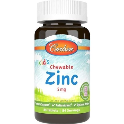 CARLSON LABS zinc masticabil pentru copii KID'S CHEWABLE ZINC 84 TABLETE NATURAL MIXED BERRY
