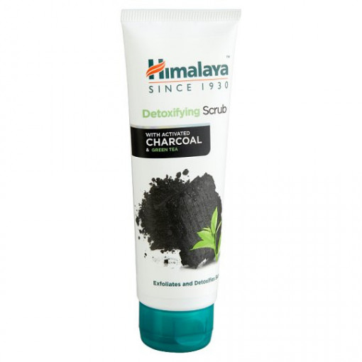 HIMALAYA DETOXIFYING SCRUB with ACTIVATED CHARCOAL & GREEN TEA 75ML