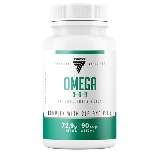 Trec Omega 3-6-9 90 capsule – Acizi grași esențiali pentru inimă, creier și imunitate