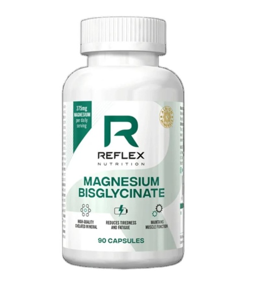 Reflex Nutrition Magnesium Bisglycinate 90 capsule – 125 mg magneziu elemental/capsulă, absorbție optimă