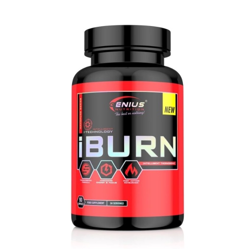 Genius Nutrition iBurn 90 Caps – Termogenic Avansat pentru Slăbire, Energie și Metabolism Accelerat