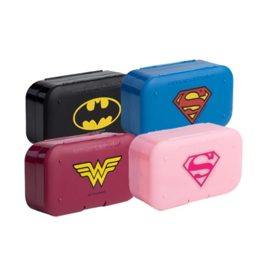 SmartShake Pillbox Organizer 2-Pack – Set 2 Organizatoare Suplimente și Vitamine, Compacte și Ușor de Transportat