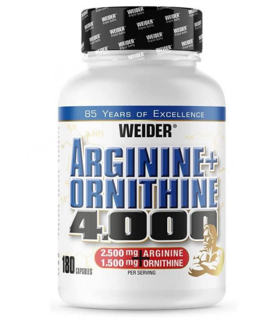 WEIDER ARGININE+ORNITHINE 4000 180 CAPSULE