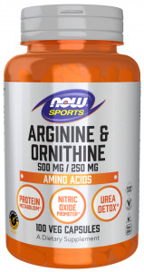 Arginina & Ornitina NOW 250 capsule