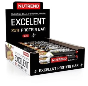 Cutie 18 Batoane Proteice Nutrend Excelent 85g – 25% Proteine, BCAA, L-Glutamină, Fără Gluten