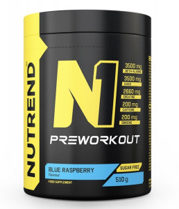 Energie, pompare si concentrare maxima la antrenament - Nutrend N1 Pre-Workout 510 grame