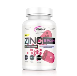Genius Nutrition Zinc Sport 60 Tabs – Suport Imunitar, Hormon Testosteron și Sănătate Musculară