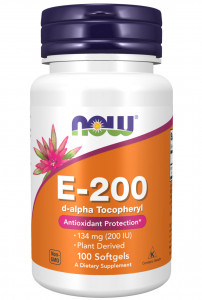 NOW FOODS VITAMIN E-200 100 SOFTGELS