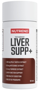 Protectie hepatica avansata, detoxifiere si sustinerea functiei ficatului - Nutrend Liver Supp+ 90 Tablete