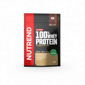 Proteina din zer pentru masa musculara si recuperare rapida - Nutrend 100% Whey Protein 400g