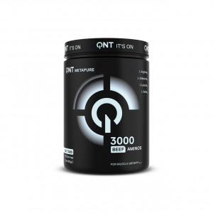QNT Beef Aminos 3000 mg – 200 tablete | Proteine 100% din carne de vită pentru creștere musculară & recuperare