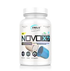 Suport natural pentru testosteron, energie si performanta - Genius Nutrition NOVO-X7 60 Caps