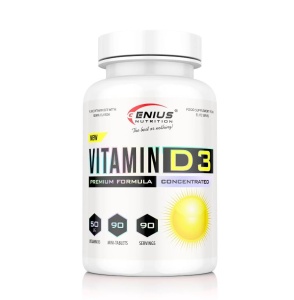 Suport pentru imunitate, oase si muschi puternici - Genius Nutrition Vitamin D3 90 Tablete