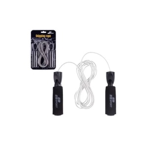 Coardă de sărit cu mânere buretate pentru cardio și fitness - MP Sport Jump Rope Skakanka Sponge Handle Skipping Rope