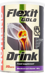 Formula premium pentru articulatii, ligamente si cartilaje - Nutrend Flexit Drink Gold 400 g
