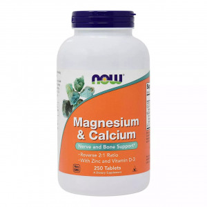 NOW FOODS CALCIUM & MAGNESIUM 250TABS