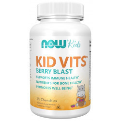 NOW FOODS NOW KIDS Kid Vits, vitamine pentru copii, masticabile, 120 drajeuri masticabile, Berry Blast
