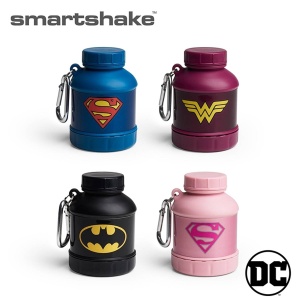 SmartShake Whey2Go Funnel 110ml DC Comics – Pâlnie Portabilă pentru Pudre, Suplimente și Capsule
