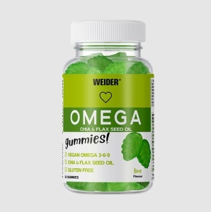 Acizi grasi Omega-3 pentru inima, creier si imunitate - Weider Omega Gummies 50 gummies
