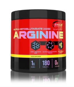 Arginina Alpha-Ketoglutarat pentru pompa si performanta - Genius Nutrition AAKG 180 tablete