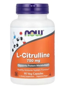 NOW FOODS L-CITRULLINE 750mg 90 veg caps