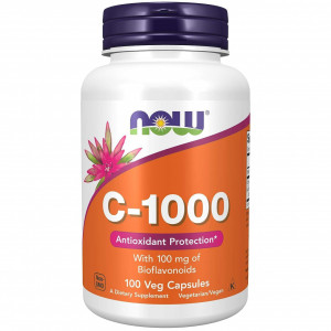 NOW FOODS VITAMIN C-1000 WITH BIOFLAVONOIDS 100 VCAPS
