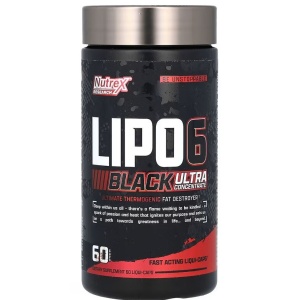 Nutrex Lipo‑6 Black Ultra Concentrate – 60 capsule, super‑termogenic și energizant - Img 1