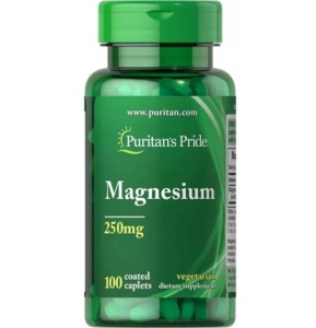PURITANS PRIDE Magneziu, concentratie 250mg, 100 capsule