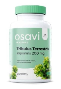 Supliment pentru energie, vitalitate si suport hormonal - Osavi Tribulus Terrestris 200 mg 120 capsule vegane