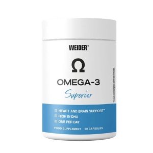 Capsule cu ulei de pește bogate în acizi grași Omega-3 - Weider omega 3 superior 90 capsule