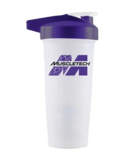 MUSCLETECH SHAKER 800ML WHITE/PURPLE