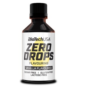 Picaturi aromate, fara lactoza, gluten, zahar si coloranti - BioTech Zero Drops 50 ml
