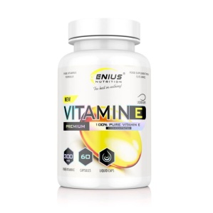 Protectie antioxidanta si sustinere celulara - Genius Nutrition Vitamin E 60 Liquid Caps