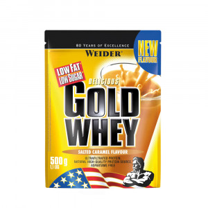Proteina din zer pentru masa musculara, recuperare rapida si aport proteic zilnic - Weider Gold Whey 500 g