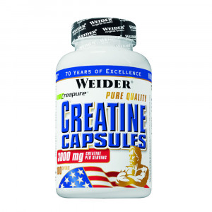 Weider Pure Creatine Creapure 100 caps – creatină monohidrat 100% pură, crește forța, energia și performanța în antrenamente. - Img 2