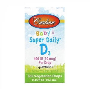 CARLSON LABS vitamina D3 lichida BABY'S SUPER DAILY D3 400IU 10ML - Img 2