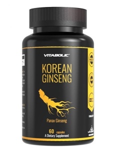 Extract de Panax Ginseng pentru energie, reducerea oboselii, susținerea imunității și a funcției cognitive - Vitabolic Korean Ginseng 60 capsule