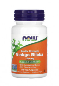 NOW FOODS GINKGO BILOBA DS 120MG 50 capsule vegetale
