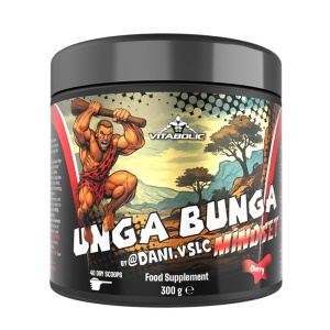 Supliment pentru energie, focus si performanta maxima in antrenamente - Vitabolic Unga Bunga Pre-Workout 300 g - Img 2