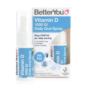 Vitamina D3 1000 UI cu absorbtie rapida pentru imunitate - BetterYou D1000 Daily Vitamin D Oral Spray 15ml