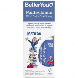 Vitamine pentru copii spray oral 25ml, aroma Ciocolata cu bezele - BetterYou Multivitamin Kids Daily Oral Spray 25 ml