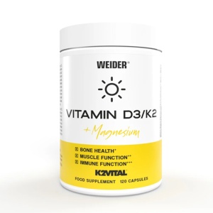 Weider Vitamina D3/K2 + Magneziu – 120 capsule