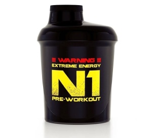 Mini shaker practic si usor de folosit, Nutrend N1 shaker 300 ml