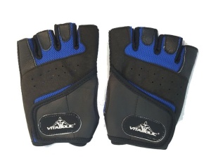 VITABOLIC FITNESS GLOVES BLACK - BLUE