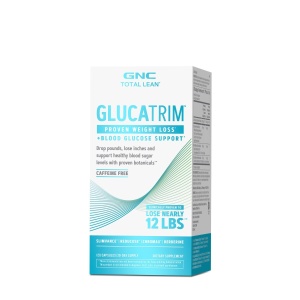 GNC Total Lean® GlucaTrim™ Proven Weight Loss + Blood Glucose Support, Formula Avansata pentru Slabit, 120 cps
