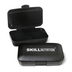 SKILL NUTRITION PILL BOX - Organizator Compact pentru Suplimente și Vitamine, Ideal pentru Sport și Călătorii