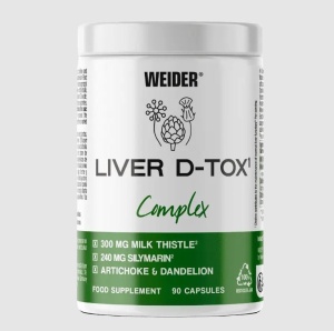 Suport avansat pentru ficat si detoxifiere naturala - Weider Liver D-TOX Complex 90caps