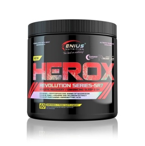 Suport complet pentru forta, energie si refacere musculara - Genius Nutrition HEROX 180 Mega Caps