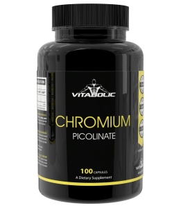 Crom Picolinat pentru control glicemic și metabolism sănătos - Vitabolic Chromium Picolinate 100 capsule